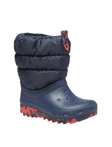 מגפיים לילדים קרוקס בצבע כחול | 22-37 |  Crocs Classic Neo Puff Boot K 207684