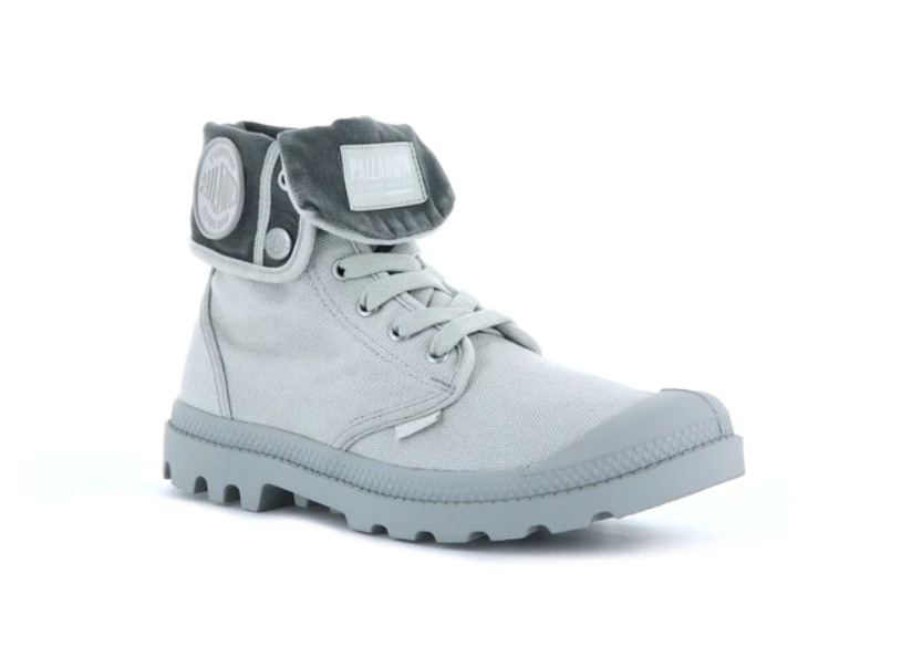 נעלי פלדיום בד מתקפלות בצבע אפור בז |PALLADIUM WOMENS BAGGY VAPORMETAL 92353-095 | 36-41