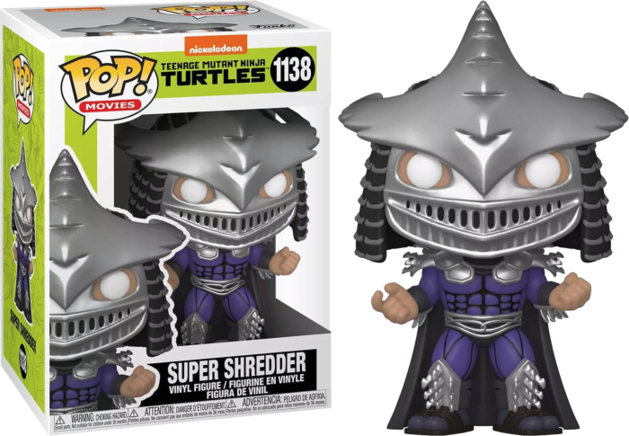 POP Movies TMNT 2- Super Shredder MT אקסקלוסיבי מדבקה כסופה