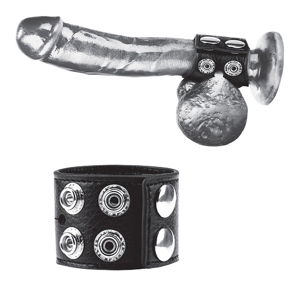 טבעת זקפה 38 סמ עם חובק לאשכים Cockring With Ball Strap | אהבה ותשוקה