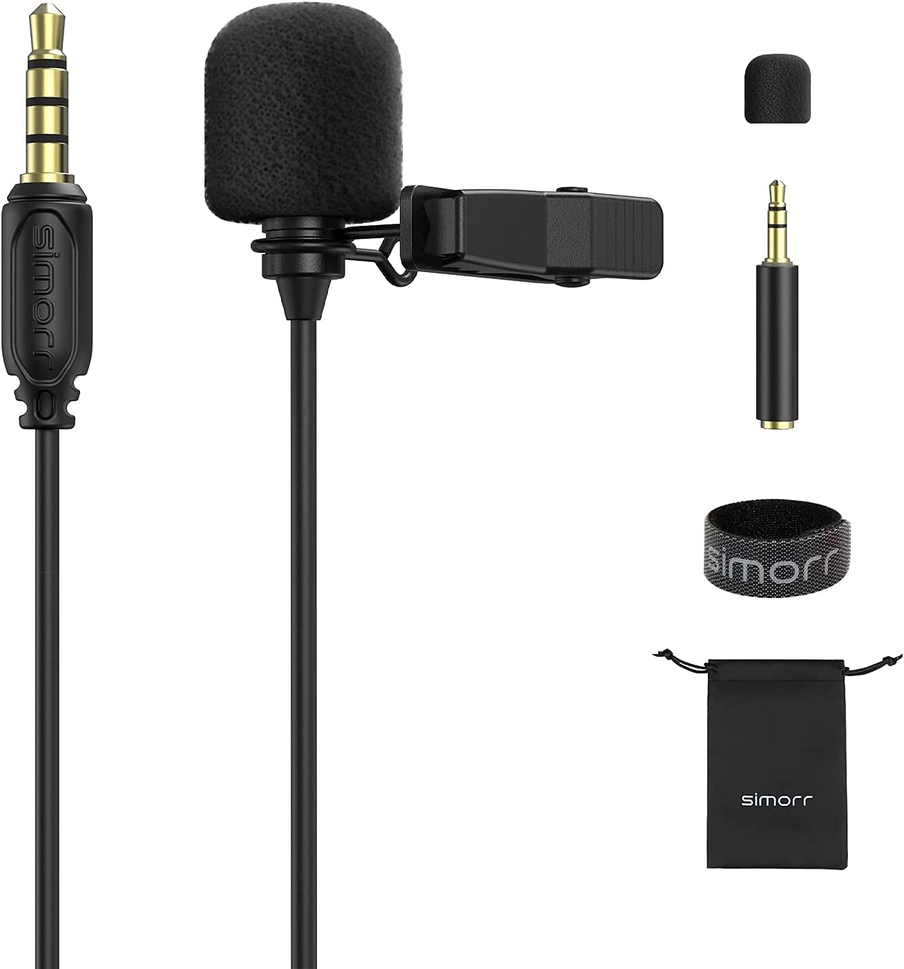 3388 simorr Wave L1 35mm Lavalier Microphone מיקרופון דש