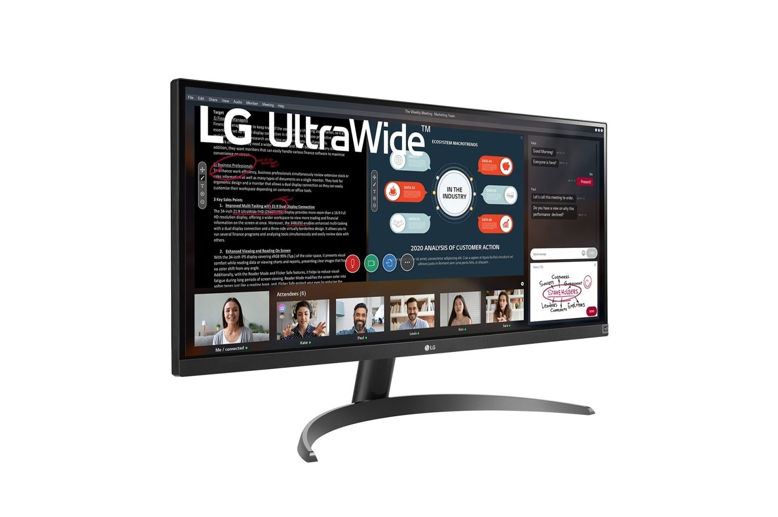 מסך מחשב 29 UltraWide IPS WFHD HDR 29WP500-B LG