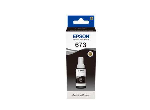 מיכל דיו שחור אפסון Epson 673 Black T6731  במחיר הזול בארץ  דיו פלוס