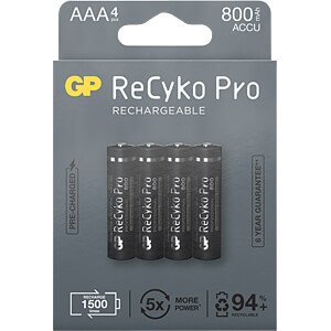 סוללה GP AAA Rechargeable 800mAh 4pck