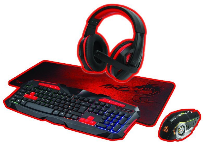 ערכת גיימינג Dragon Gaming Combo Pack שחוראדום