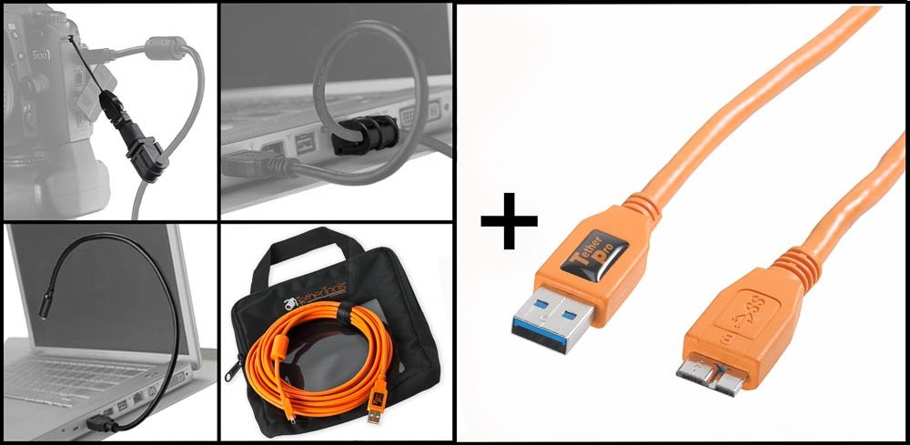 Tether Tools Starter Tethering Kit - USB30 Orange 15