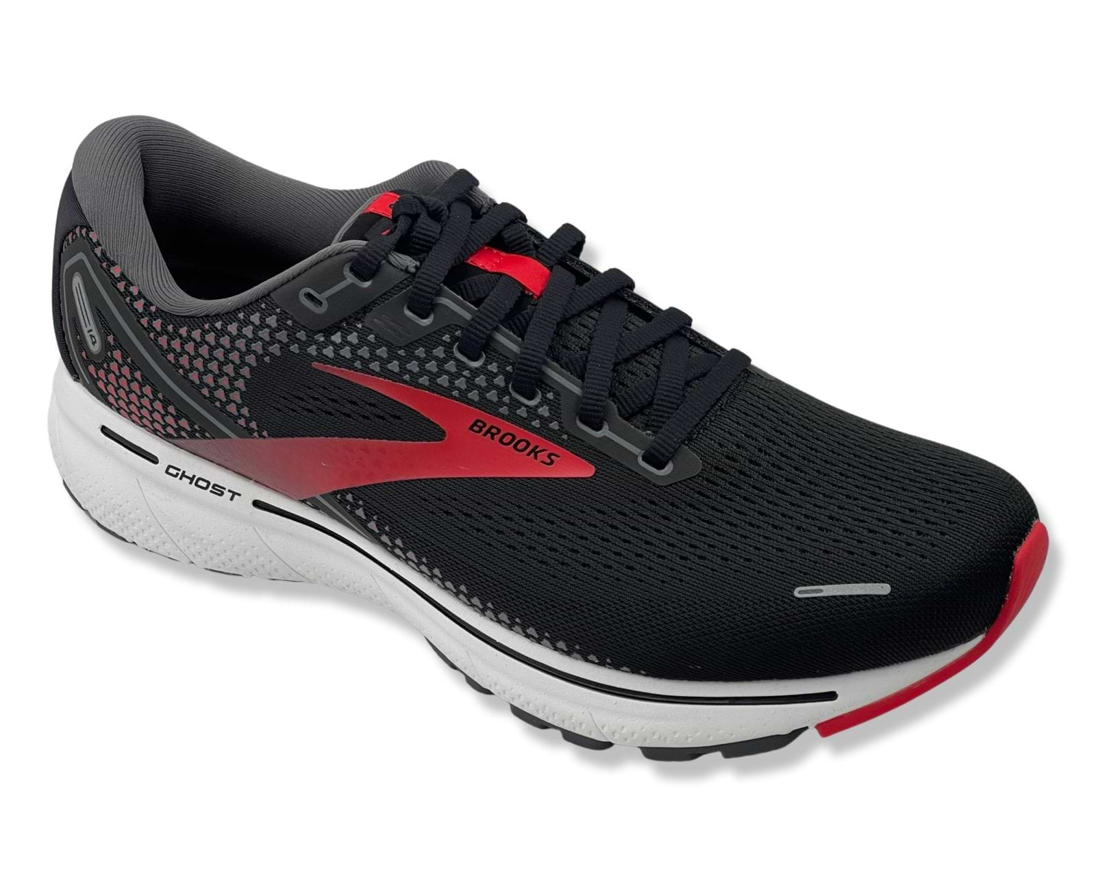 נעלי ריצה רחבות 2E ברוקס לגברים BROOKS GHOST 14 בצבע שחוראדום