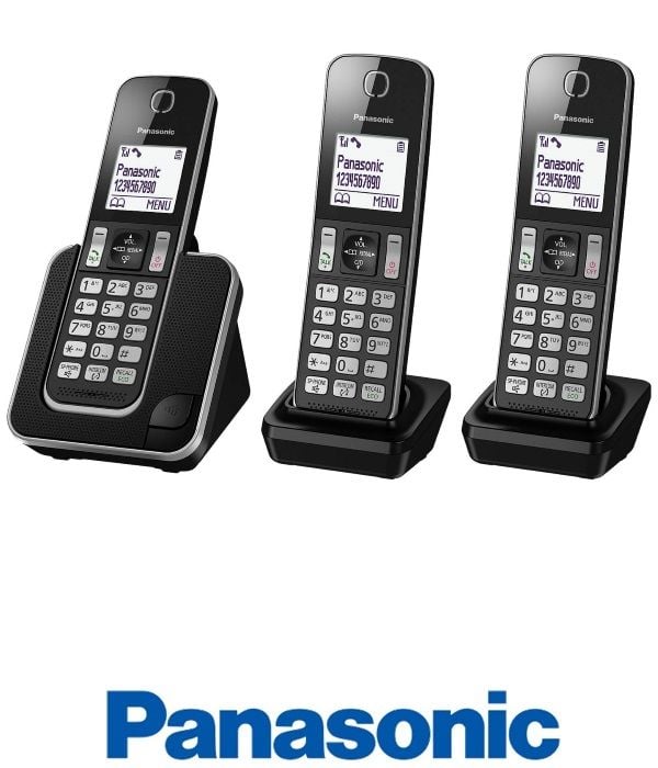 טלפון אלחוטי2 שלוחות PANASONIC KX-TGD313