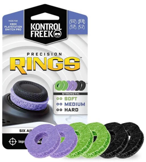 סט 6 טבעות דיוק לשלטים KontrolFreek Precision Rings PlaystaionXBOXSwitch - טאצ סטור