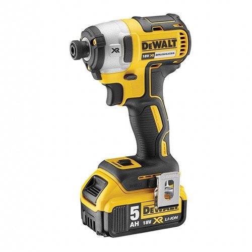 מברגת אימפקט DeWalt נטענת 18V סוללות 5Ah DEWALT DCF887P2