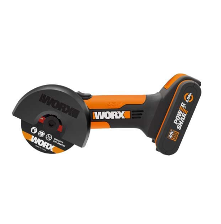 מיני דיסק חיתוך 20V דגם WX8019 כולל סוללה 2Ah תוצרת WORX