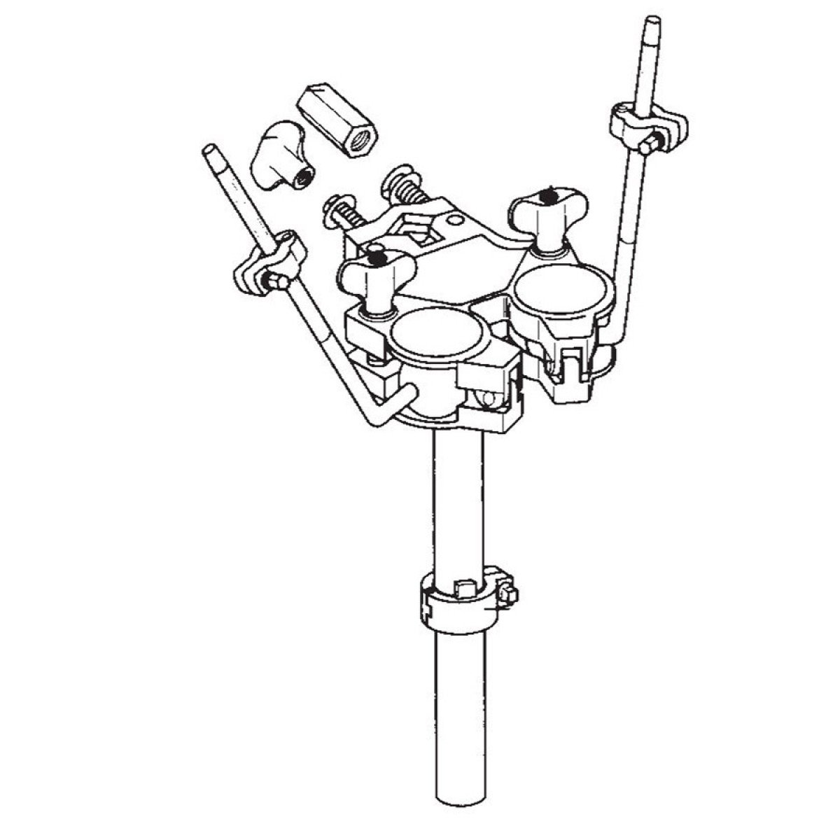 מחזיק ל 2 טמטמים לסט קסטום LUDWIG PC1011