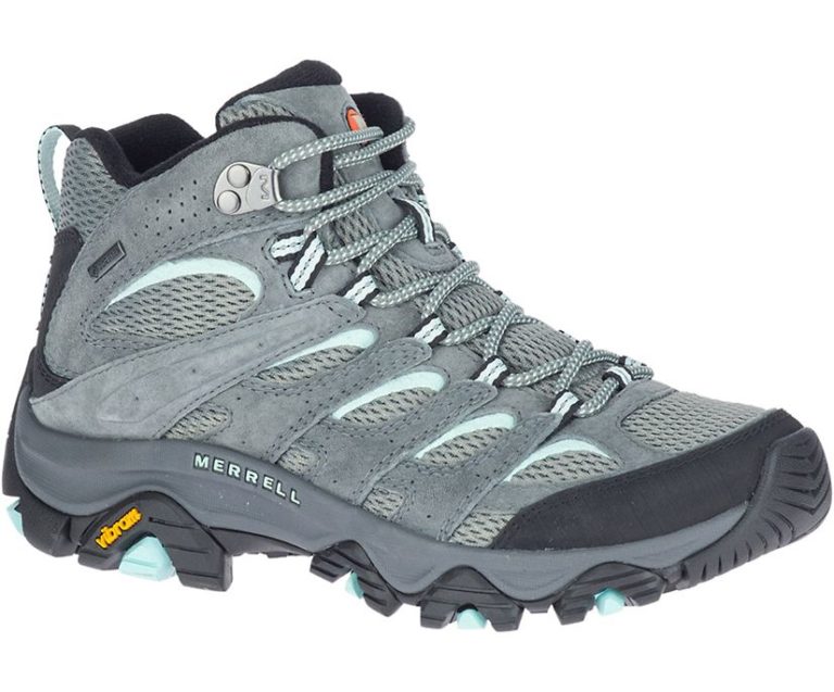 נעלי הליכה אפורות Moab Mid 3 Gore-Tex GTX מבית Merrell