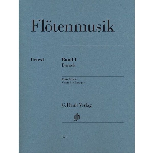 Flotenmusik Band I Barock  Flute Music Volume I Baroque Period