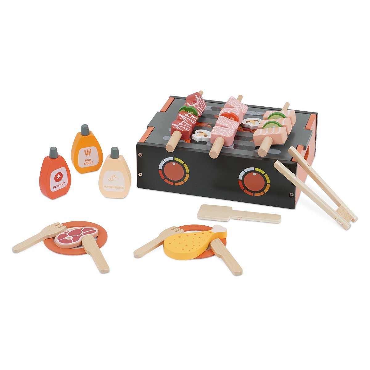 סט ברביקיו מעץ - Wooden Barbecue Set דייניז - Dainys