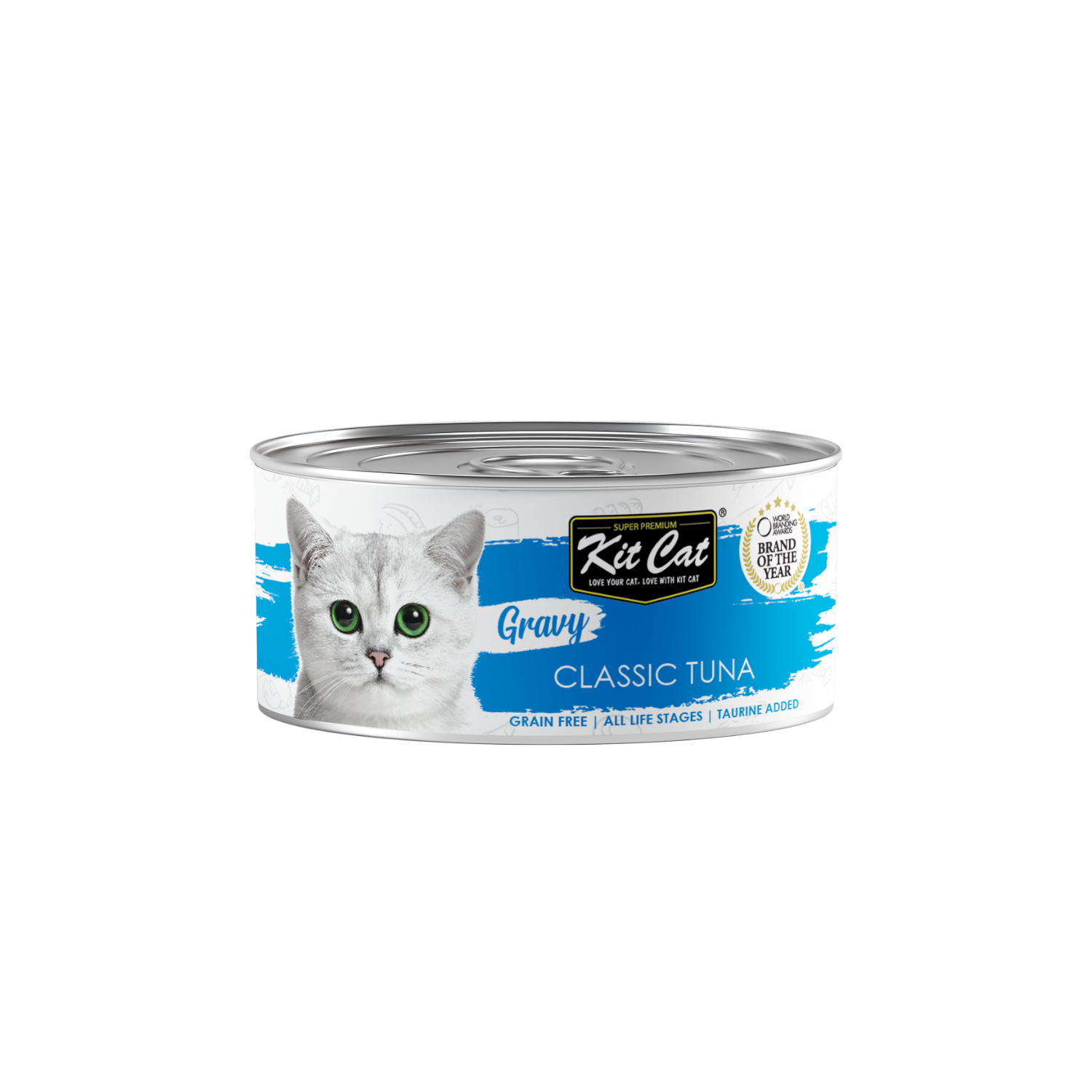 קיט קט מעדן לחתול ברוטב עם טונה קלאסית 70 גרם Kit Cat Gravy Canned Food Classic Tuna