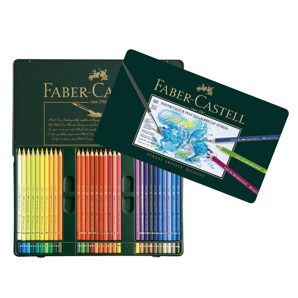 סט 60 עפרונות אקוורל Faber Casstel