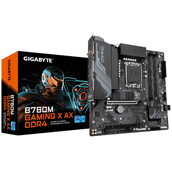 לוח Gigabyte B760M G X AX DDR4 11 ATX WIFI6E BT LGA1700