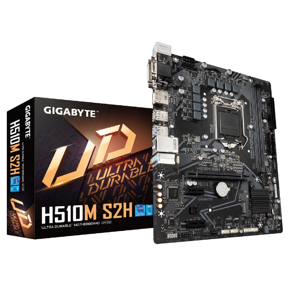 לוח דור 11 Gigabyte H510M S2H V2 LGA1200 PCIE 40 DVI DP HDMI