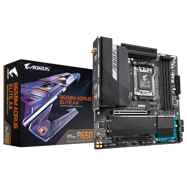 לוח Gigabyte B650M AORUS ELITE AX For AMD AM5 WIFI