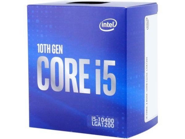 מעבד אינטל דור 10 Inte Core i5-10400 BOX 43Ghz 6Crs 12Thrd